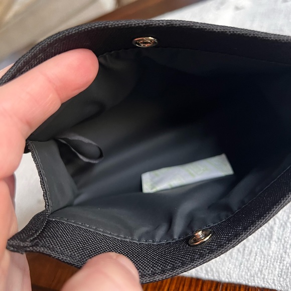 DIOR BLACK CANVAS COSMETICS BAG ~ NEW - Picture 5 of 8